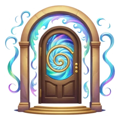 magical door portal sticker