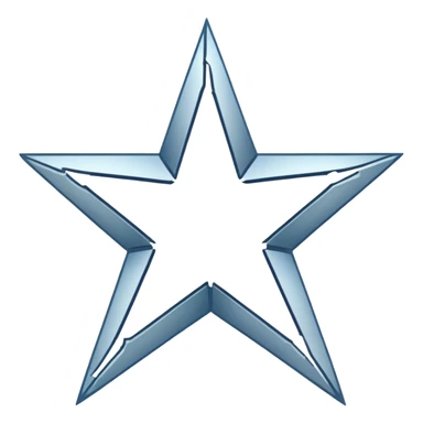 Generate me like a broken star in half or maybe three pieces but so people still can see it’s a star lie make it white outline and empty inside and same thing with a star make two emojisi meant a broken star and white out lune sticker