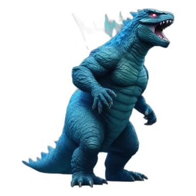 Godzilla crache un laser bleu sticker