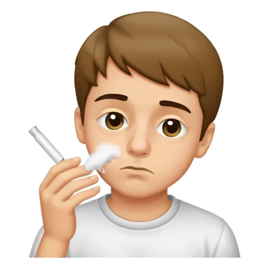 boy sniffin cofanie sticker