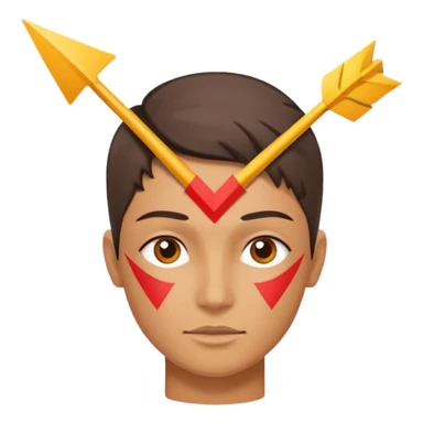 Human Head With Mindset Arrow Symbol sticker