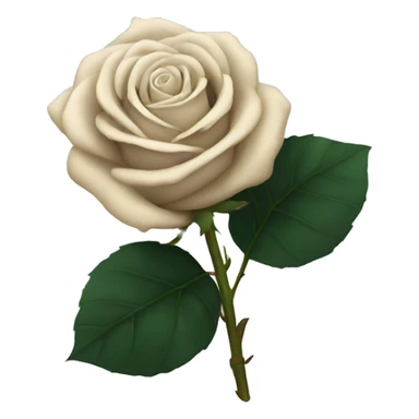 5 Black rose sticker