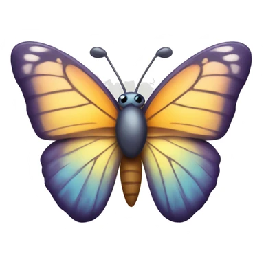 Butterfly with heart sticker