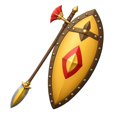 Zulu spear and shield sticker