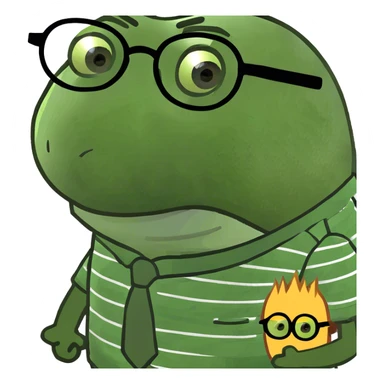 The minions character saying idk sticker