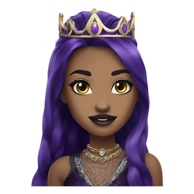 Raven queen from ever after high sticker