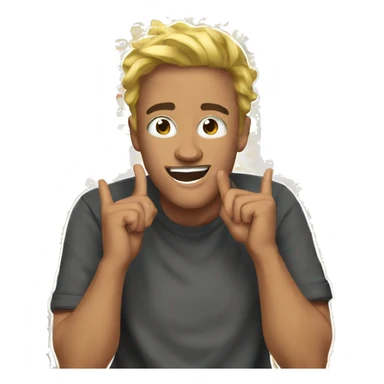 Youtuber disant merci beaucoup sticker