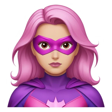 pink violet woman superhero power sticker