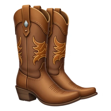 Cowboy boot sticker