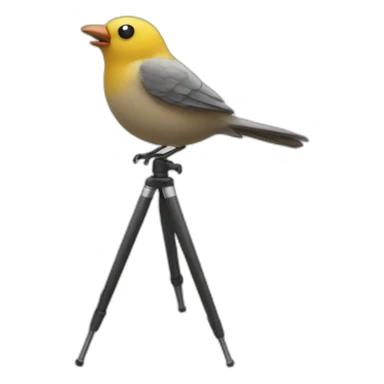 bird tripod sticker