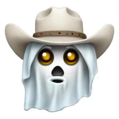 Cowboy ghost sticker