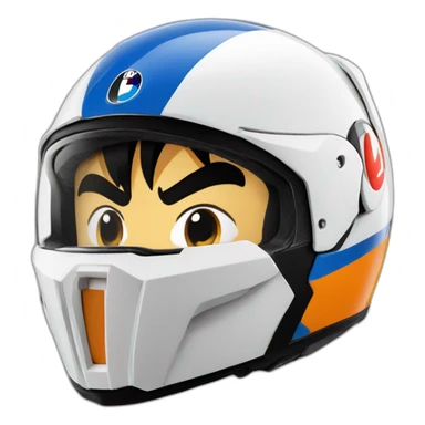 son goku bmw gs helmet sticker