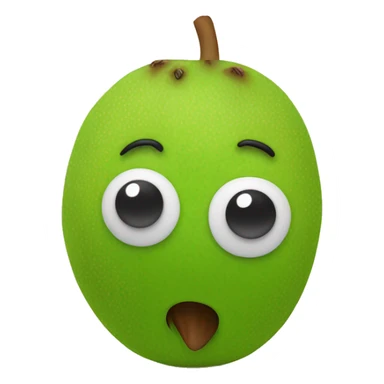 3D kiwi fruit  sticker