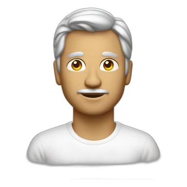 ex chief designer of apple with white t shirt sticker