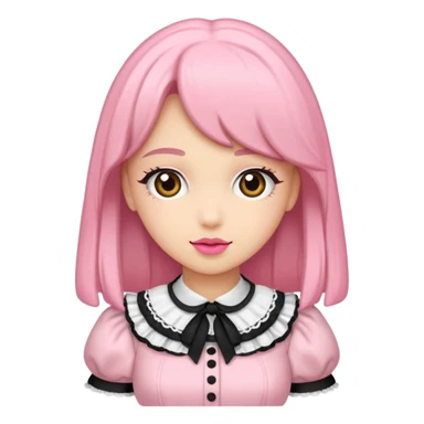 Fiyonklu ve pembe lolita fakat erkek giyisin sticker