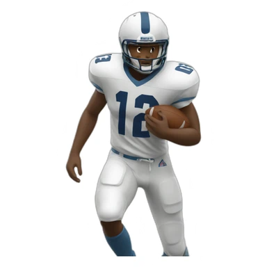 Football player with 11 number sticker