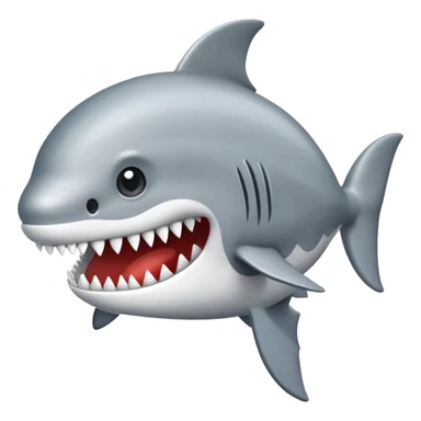 Uno squalo con le tn  sticker