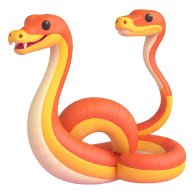python regius detailed realistic,, full image flat  side profile 75% front facing full  design in 3d soft l centered composition 
cartoon style 140x140 pixels sticker