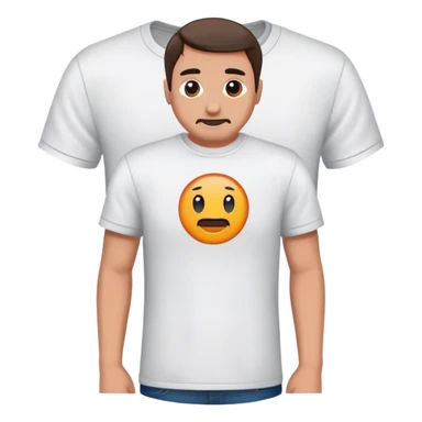 man with t-shirt sticker