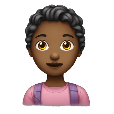 Girl drawing sticker