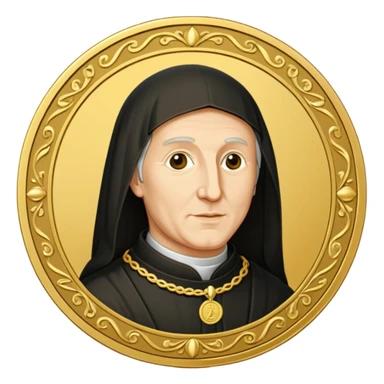 Create me a startup logo for an accounting startup inspired by Luca Pascioli the father of accounting sticker