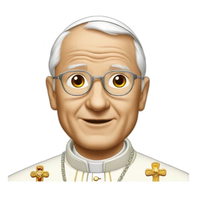 Pope john paul 2 sticker