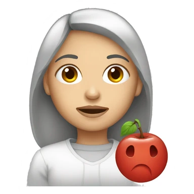 woman with  anemia sticker