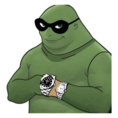 Theif with rolex sticker