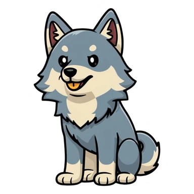 Perro lobo sticker