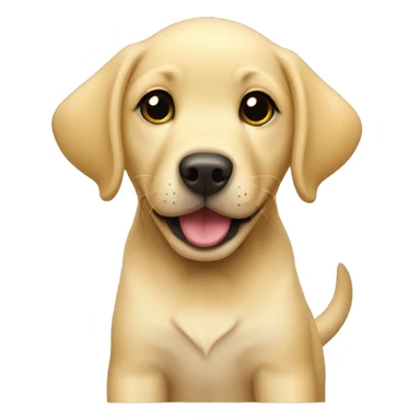 Yellow Labrador puppy sticker