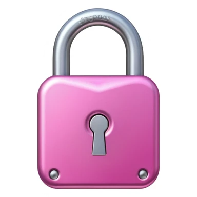 make a padlock. with girly pink tones. sticker
