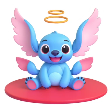Stitch and Angel sticker