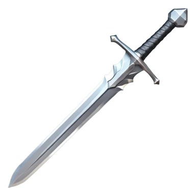 low poly sword sticker