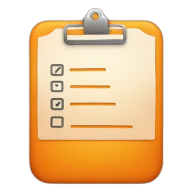orange rounded checklist sticker