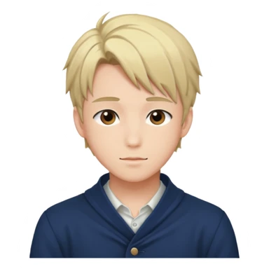 handsome young romantic shoujo anime guy sticker