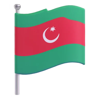 Saudi Arabian flag with a microchip sticker