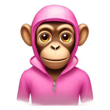 Monkey pink sticker