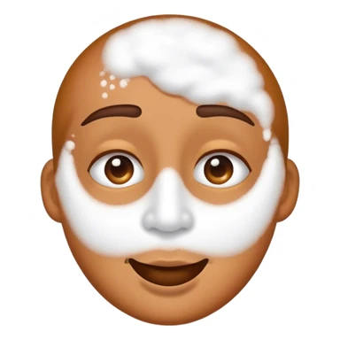 an emoji smelling a line of white powder sticker