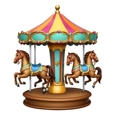 carousel with horse sticker