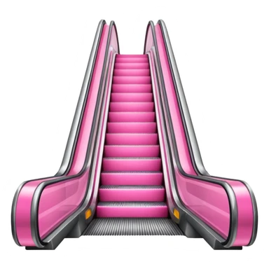 pink escalator sticker