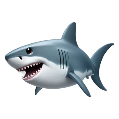 shark with earphone sticker