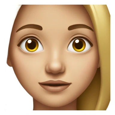 realistic portrait of a girl sticker