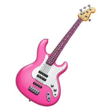 Hot pink bass sticker