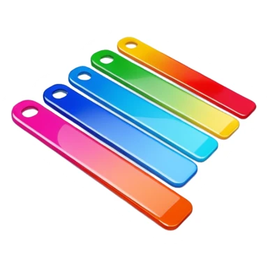 3D colour swatch sticker