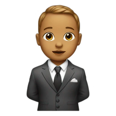 Baby in a suit sticker