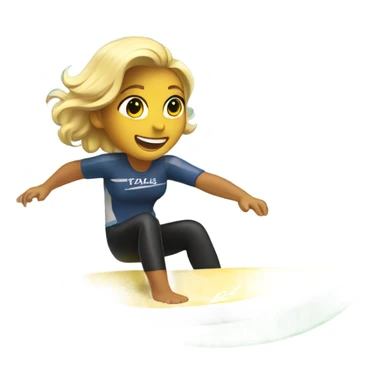 Tayla surf riding Fred  sticker