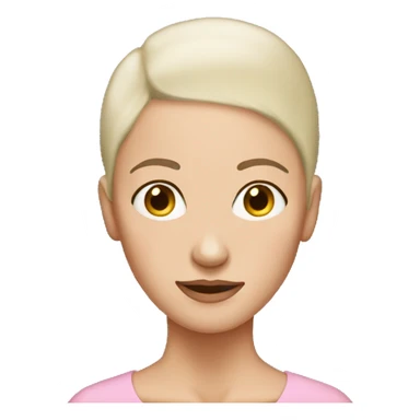 Catherine with no hair and no eyes sticker