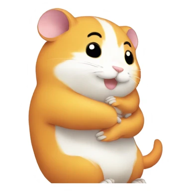 Hamtaro hug sticker