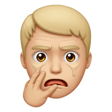 Disgust - strong feeling of revulsion or aversion -  about to vomit sticker