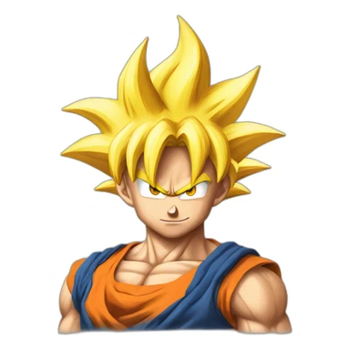 Goku qui fait caca sticker